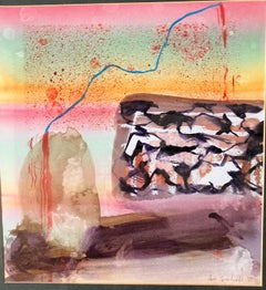 „Salisbury Plain Ride no 3“  Gemischte Medien. Original signiertes Gemälde, ca. 2019