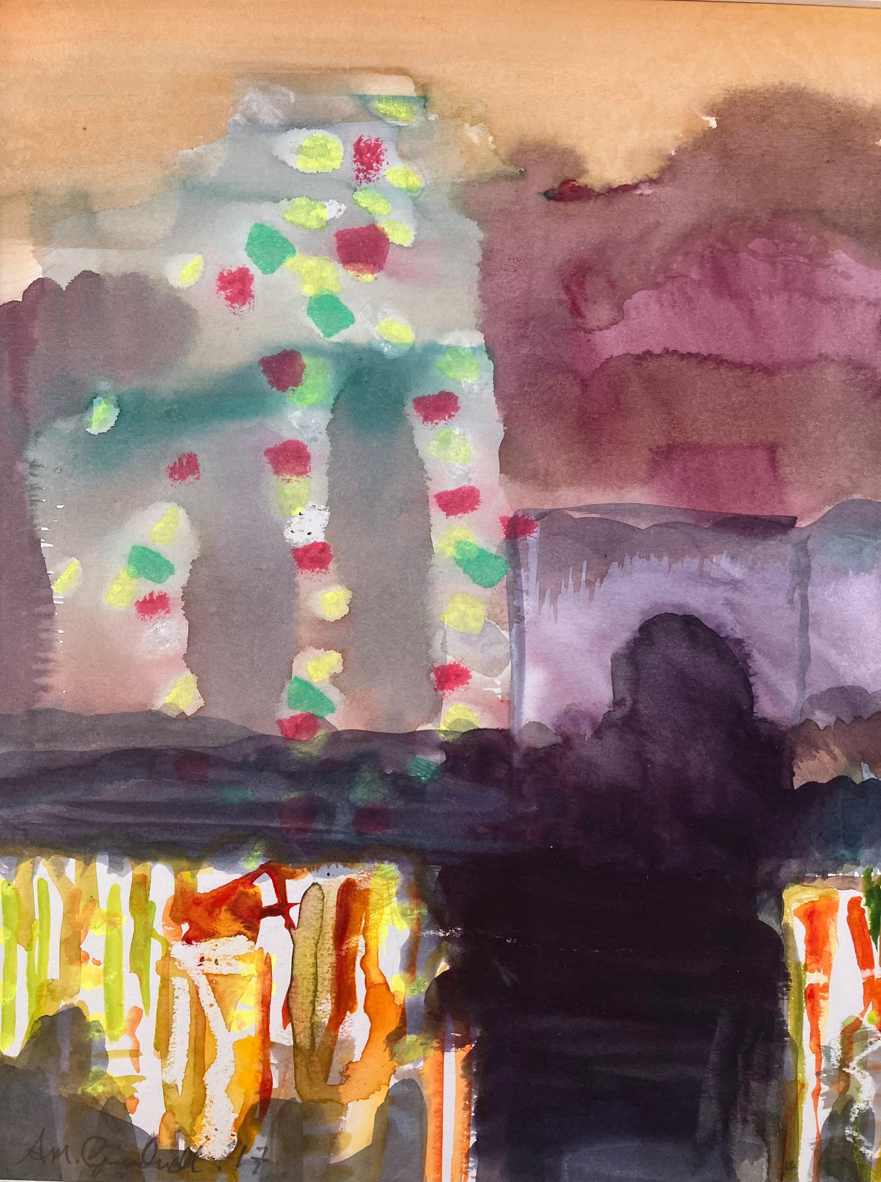 'Salisbury Plain, ride no 5', pittura originale a tecnica mista. Firmato c 2017. in vendita 1