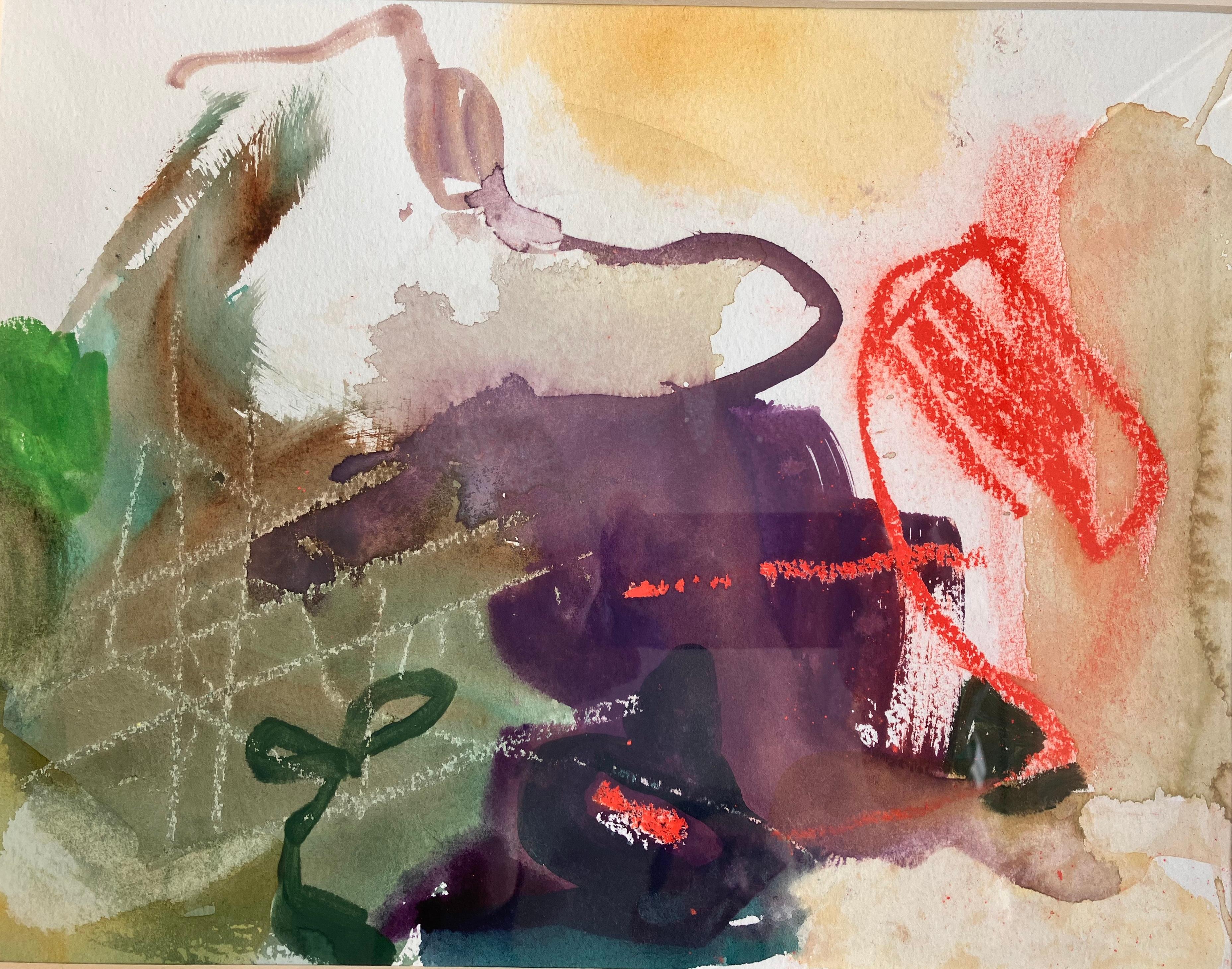 'Sardinia Bay', tecnica mista firmata, circa 2004 - Painting di Andy Gradwell