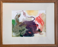 Abstract Expressionist Landscape Drawings and Watercolors