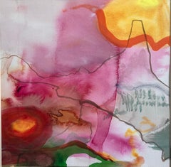 'Sardinia , Evening Light'  mixed media , signed original painting circa '02