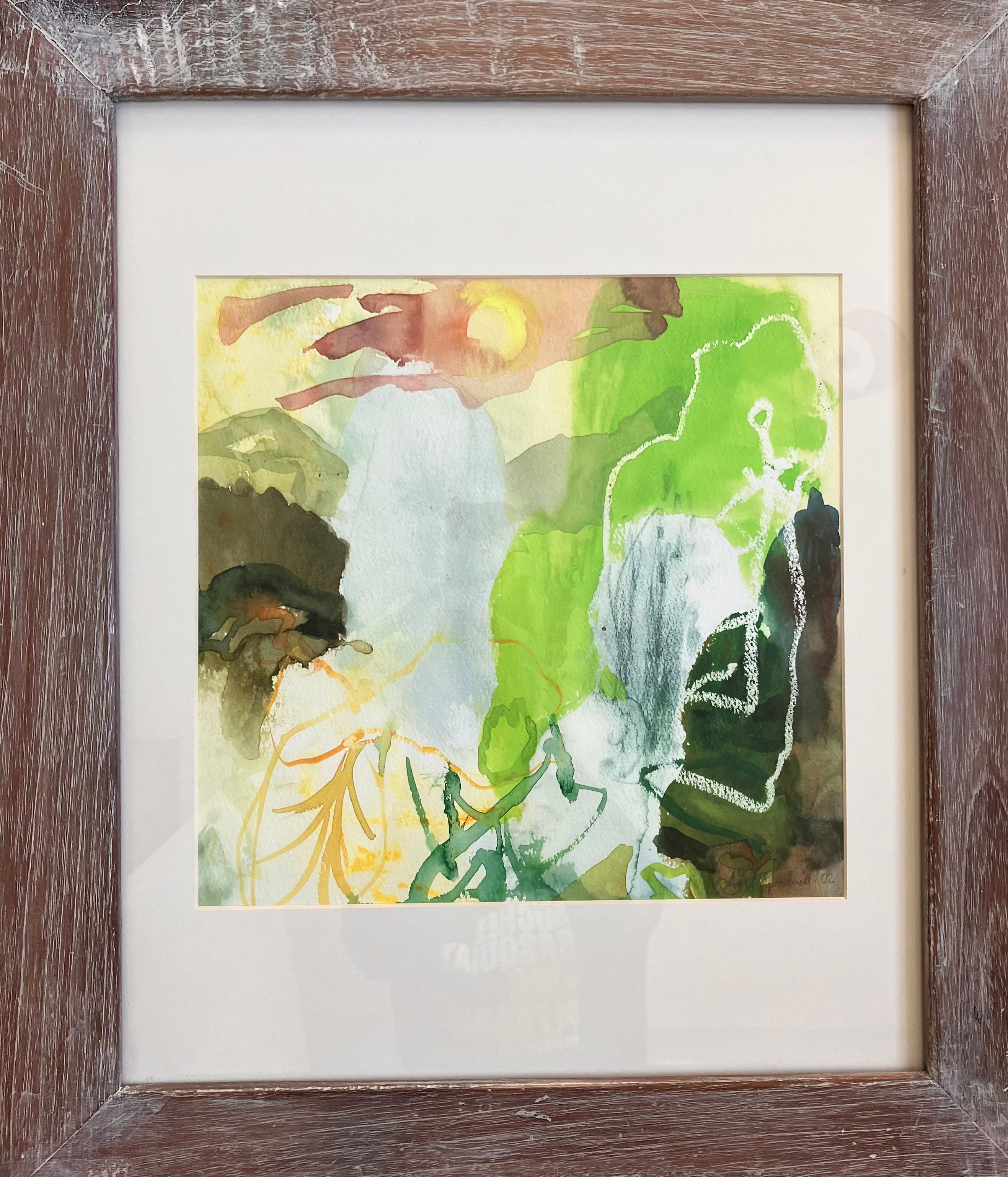 Landscape Painting di Andy Gradwell - ' Hille Trek, Gallura' , tecnica mista C2003 firmato