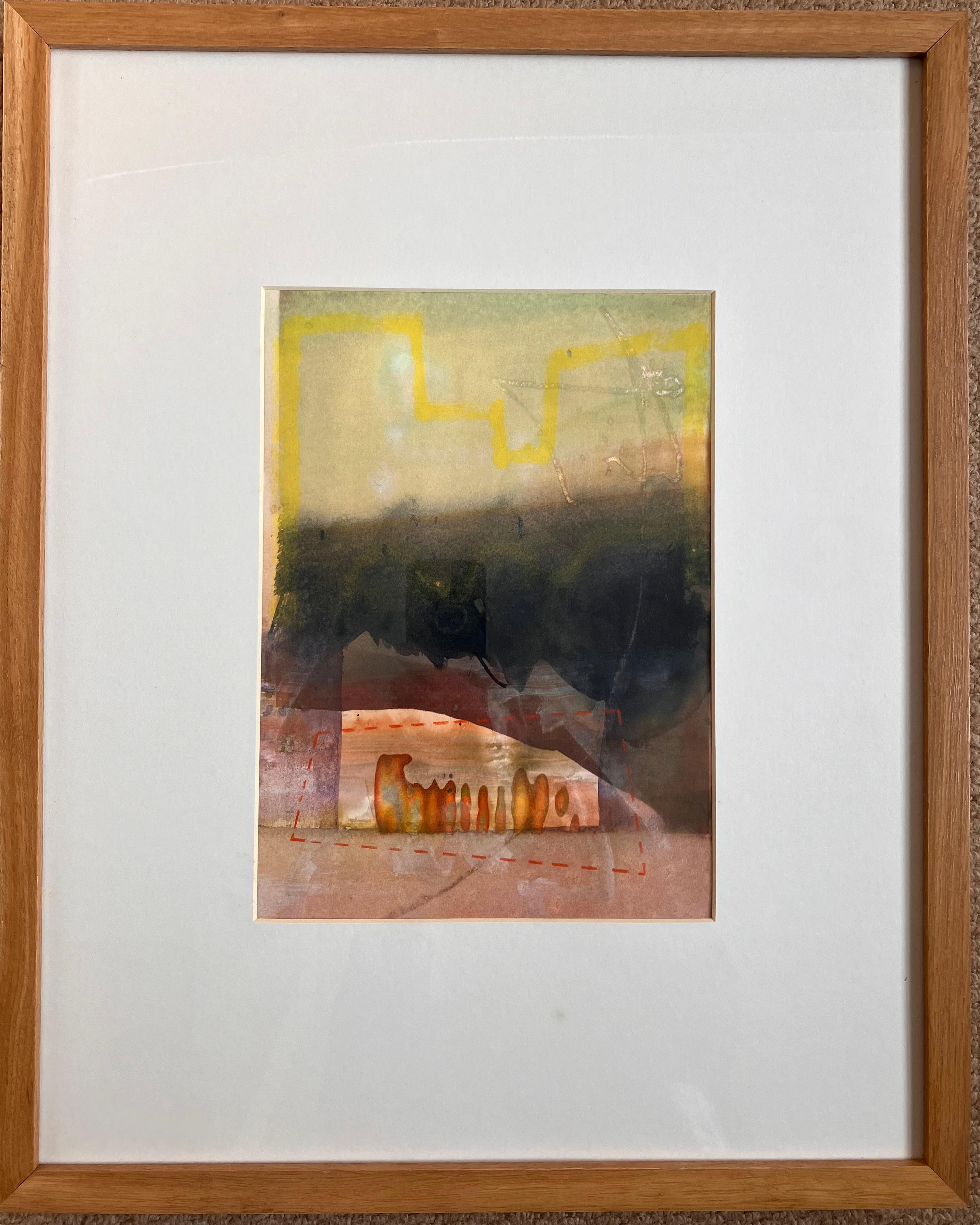 Andy Gradwell Landscape Painting - 'Solstice, Stonehenge' c 2012, Original signed work in mixed media