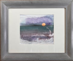 'Sun Melt, Cornish Bay'. dipinto originale firmato, tecnica mista circa 2010