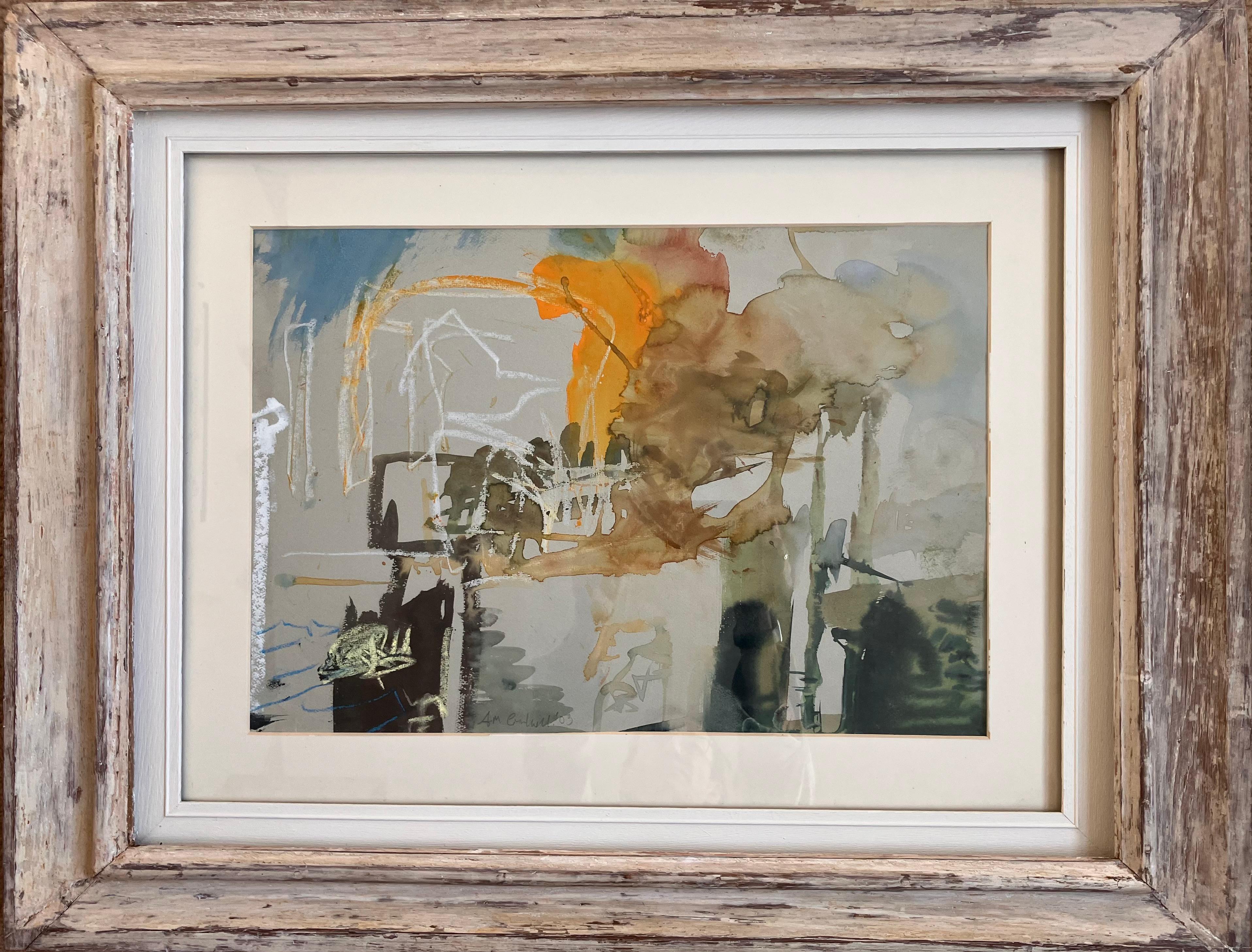 'Venice, an Approach' , mixed media original painting circa 2003. signed work For Sale 2