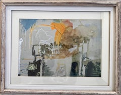 'Venice, an Approach' , mixed media original painting circa 2003. signed work