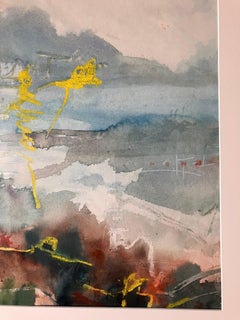 'Vista da Ravello, Italia' pittura originale a tecnica mista firmata c2005