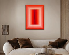 Adjusted Light (Orange DPP / Red Violet) (Abstract Painting)
