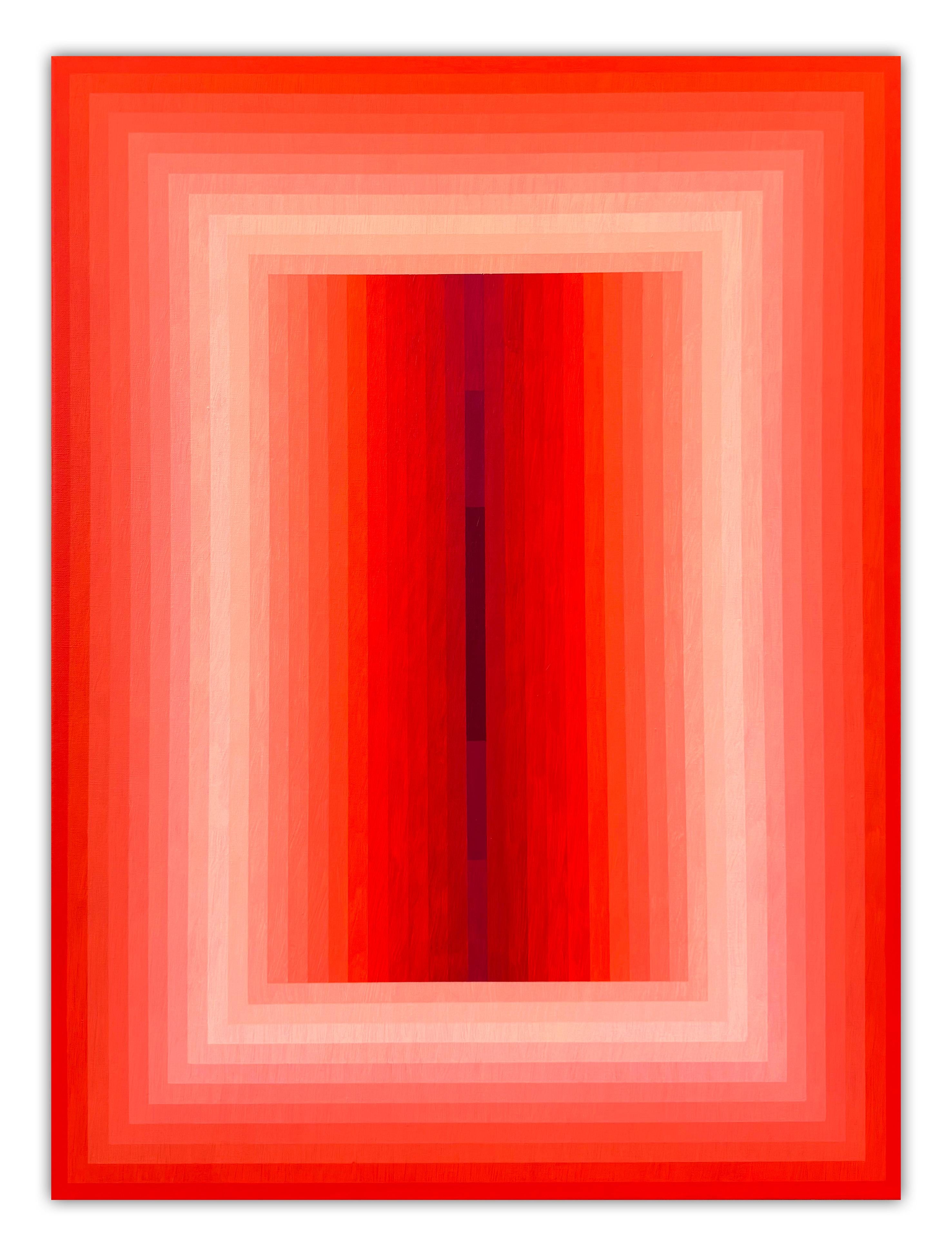 Adjusted Light (Orange DPP / Red Violet) (Abstract Painting)