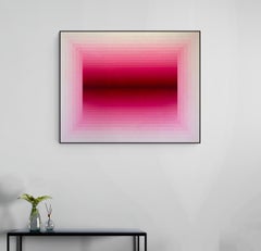 Adjusted Light (Rose Madder / Deep Rose Madder) (Abstract Painting)
