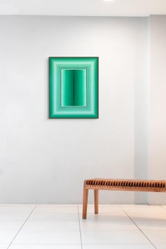 Extended Light (Emerald) (Abstract Painting)
