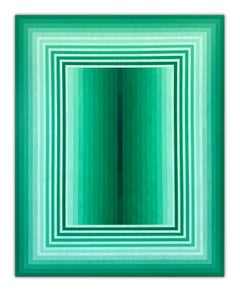 Extended Light (Emerald) (Abstract Painting)
