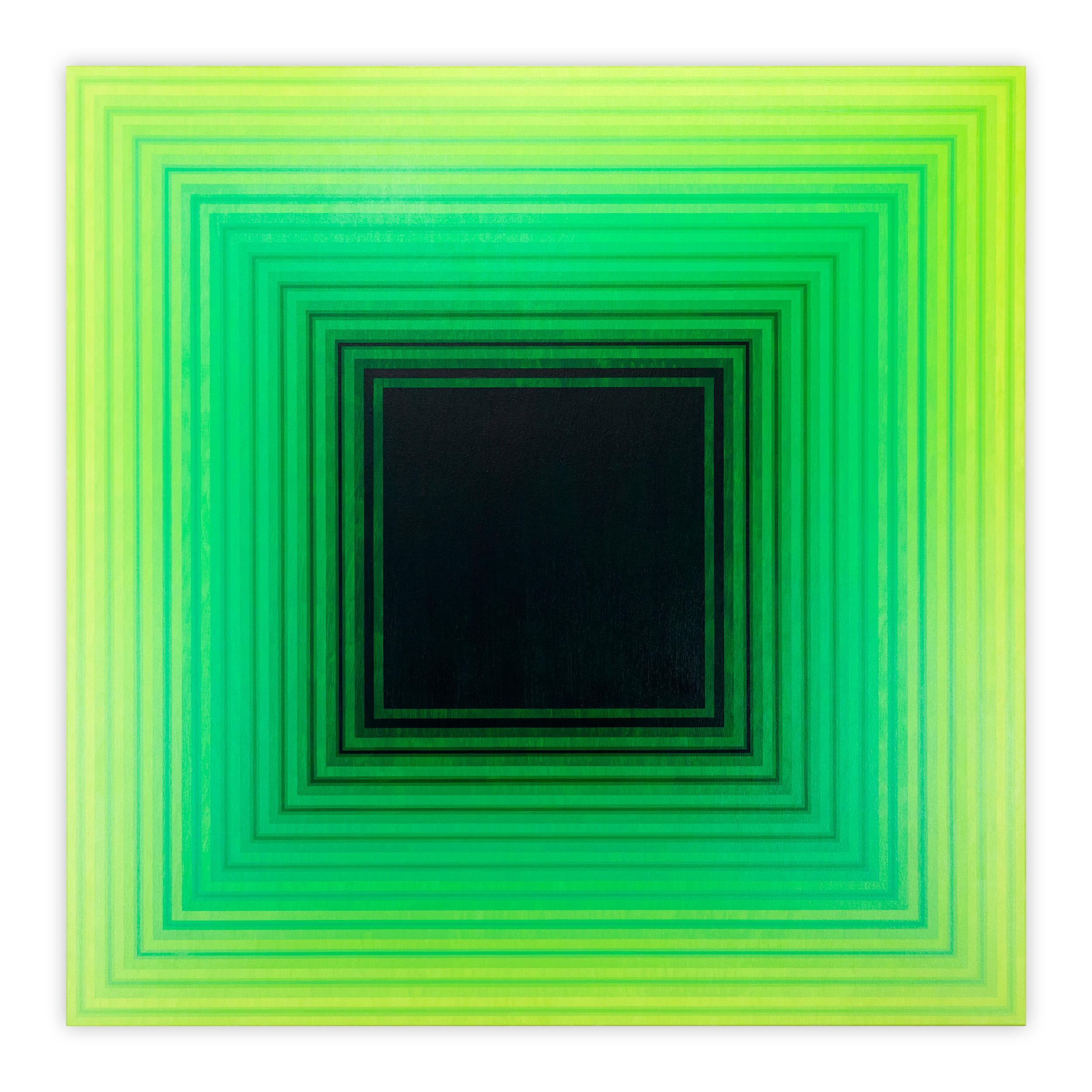 This work will be shipped rolled. 

Andy Harwood (b. 1983) is a prominent Australian abstract artist whose work explores the intersection of mathematical precision and the sensory mechanics of perception. A significant figure in the contemporary
