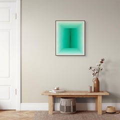 Lichtbetrachtung (Smaragd) (Abstrakte Malerei)