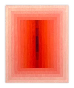 Réflexion sur la lumière (DPP orange) 2 (Peinture abstraite)