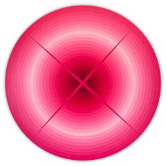 Light Interaction (Rose Madder) (Abstract Painting)