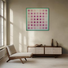Reiteration (Mint / Ash Pink) (Abstract Painting)