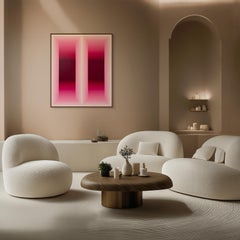 Pausa di ruminazione (Rose Madder) (Pittura astratta)