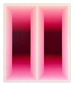 Pausa di ruminazione (Rose Madder) (Pittura astratta)