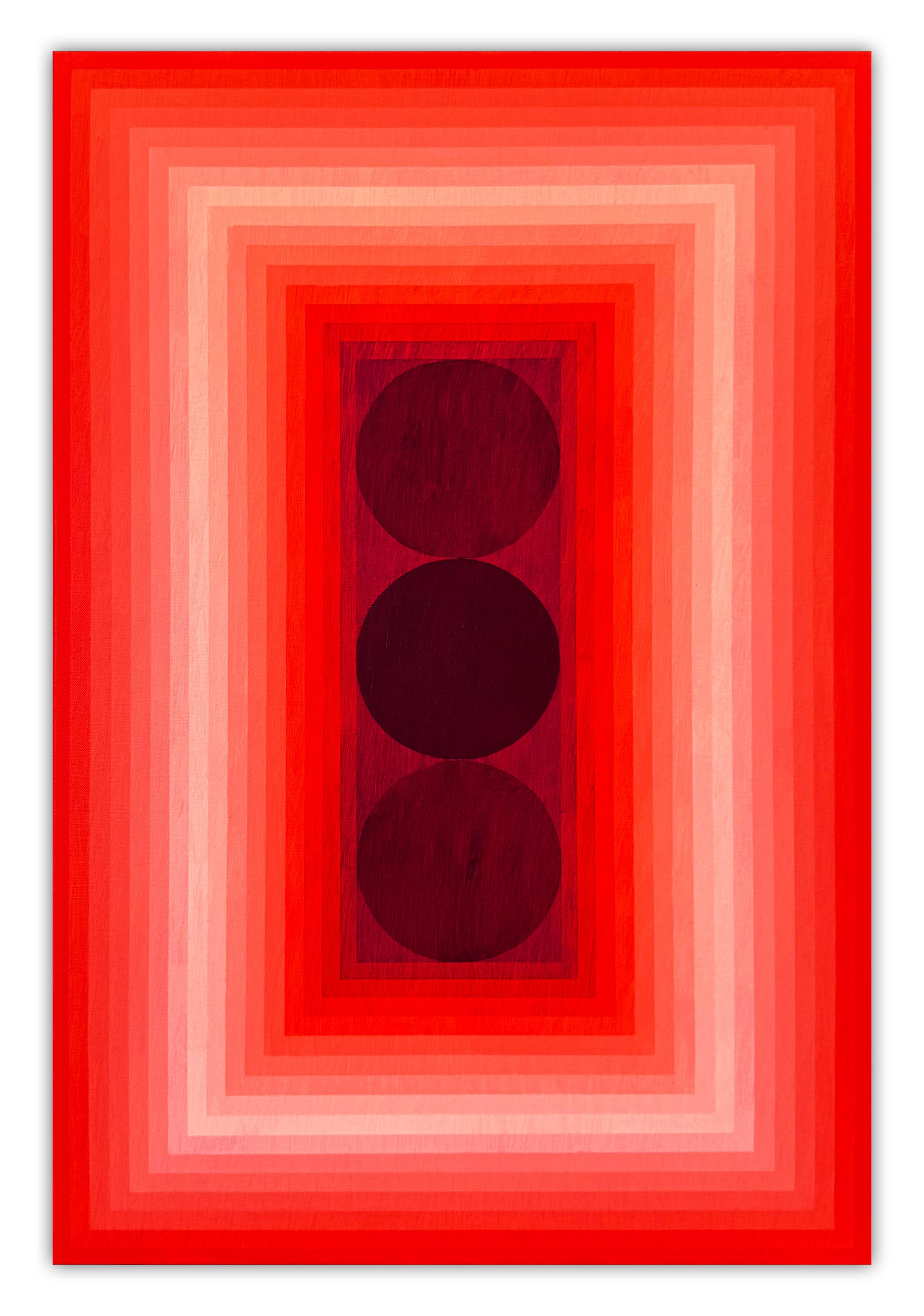 Visión (DPP Naranja / Violeta Rojo) (Pintura Abstracta)