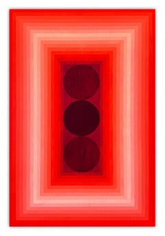 Visione (Arancione DPP / Rosso Viola) (Pittura astratta)