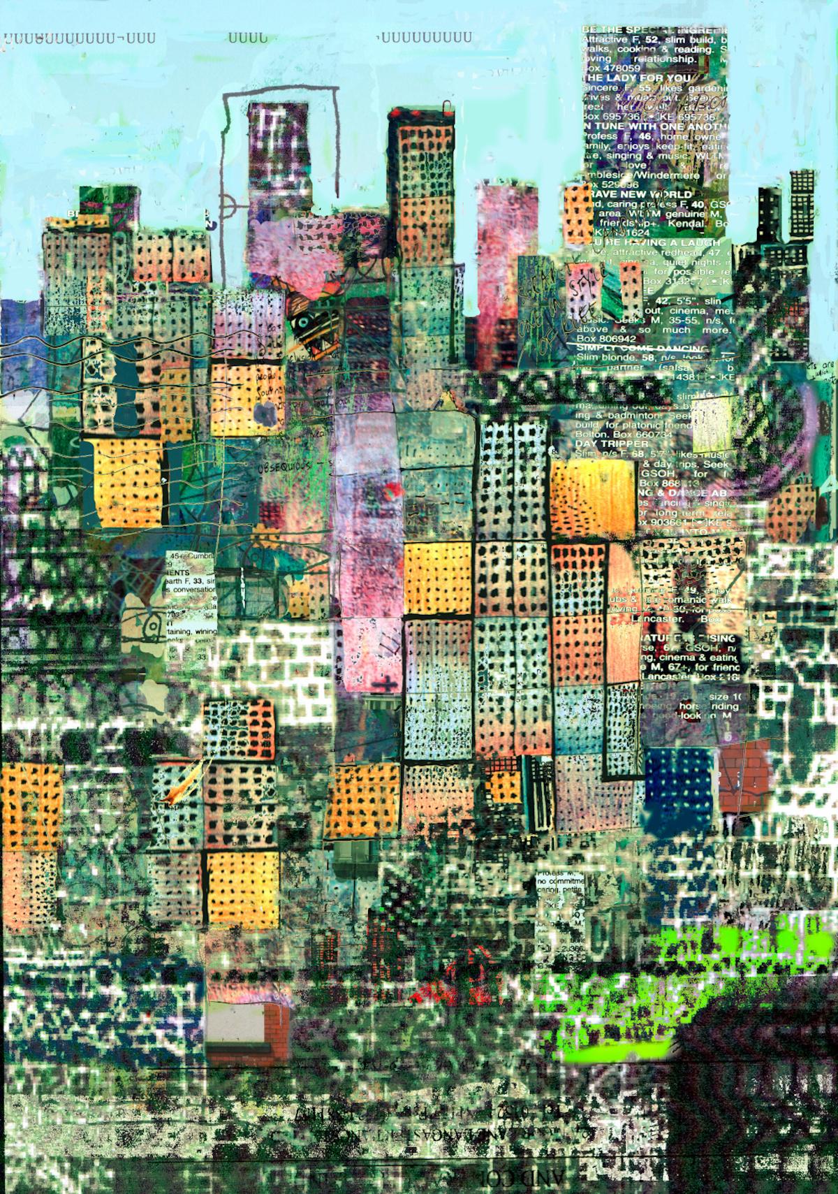 Metropolis, Andy Mercer, Contemporary art, Digital print for sale