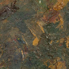 Untitled (Abstract Composition), Expressionist Oil on Canvas