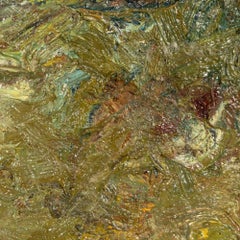 Untitled (Abstract Composition), Expressionist Oil on Canvas