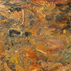 Untitled (Abstract Composition), Expressionist Oil on Canvas