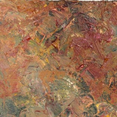 Untitled (Abstract Composition), Expressionist Impasto Oil on Canvas