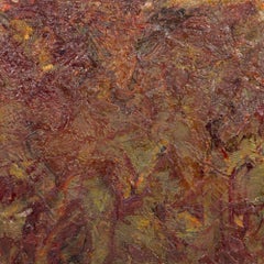 Untitled (Abstract Composition), Expressionist Impasto Oil on Canvas