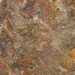 Untitled (Abstract Composition), Expressionist Impasto Oil on Canvas