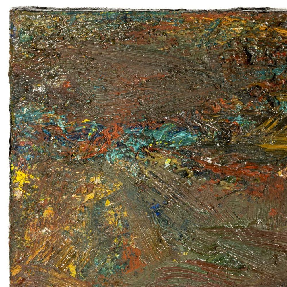 Abstrakte Komposition (Braun), Abstract Painting, von Andy Miller