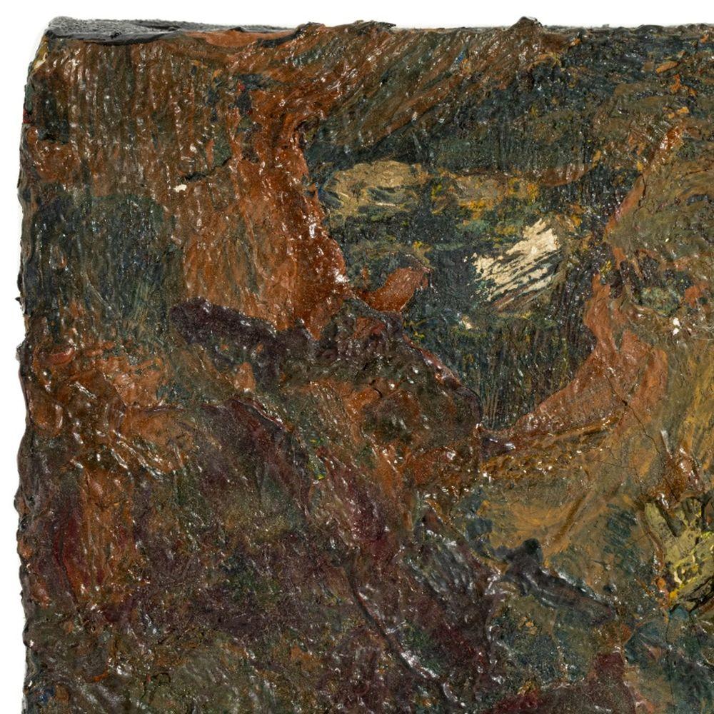Abstrakte Komposition (Schwarz), Abstract Painting, von Andy Miller