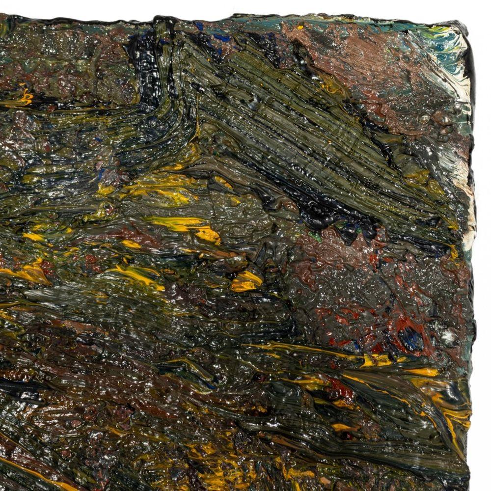 Abstrakte Komposition (Schwarz), Abstract Painting, von Andy Miller