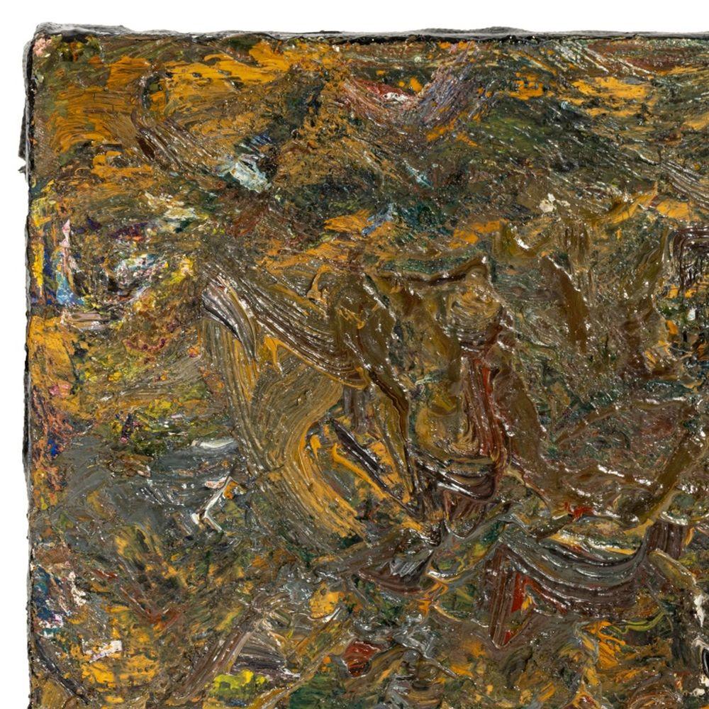 Abstrakte Komposition (Braun), Abstract Painting, von Andy Miller