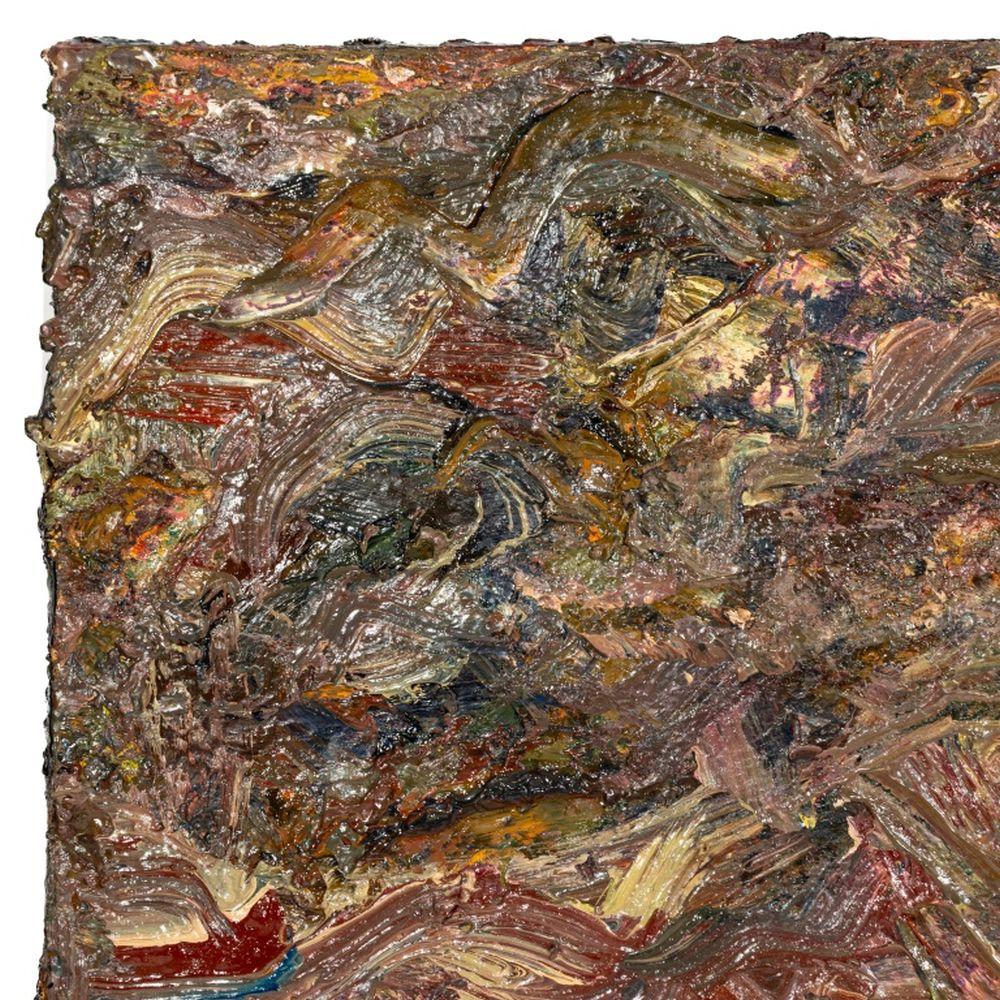 Abstrakte Komposition (Braun), Abstract Painting, von Andy Miller