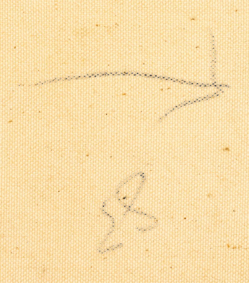 Andy Miller (Amerikaner, geb. 1950), Abstrakte Komposition, Öl auf Leinwand, 1983, pastose Details, warmes Ockerbraun mit weißen und dunkelbraunen Akzenten, verso unsigniert, datiert und mit dem Atelierstempel des Künstlers versehen, ungerahmt.