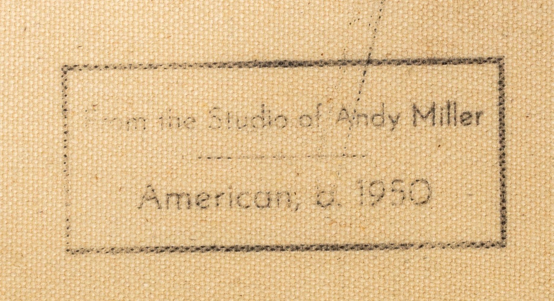 Andy Miller (Amerikaner, geb. 1950), Abstrakte Komposition, Öl auf Leinwand, pastose Details, dunkelbraun mit helleren Brauntönen, unsigniert, verso Atelierstempel des Künstlers, ungerahmt. 14,25