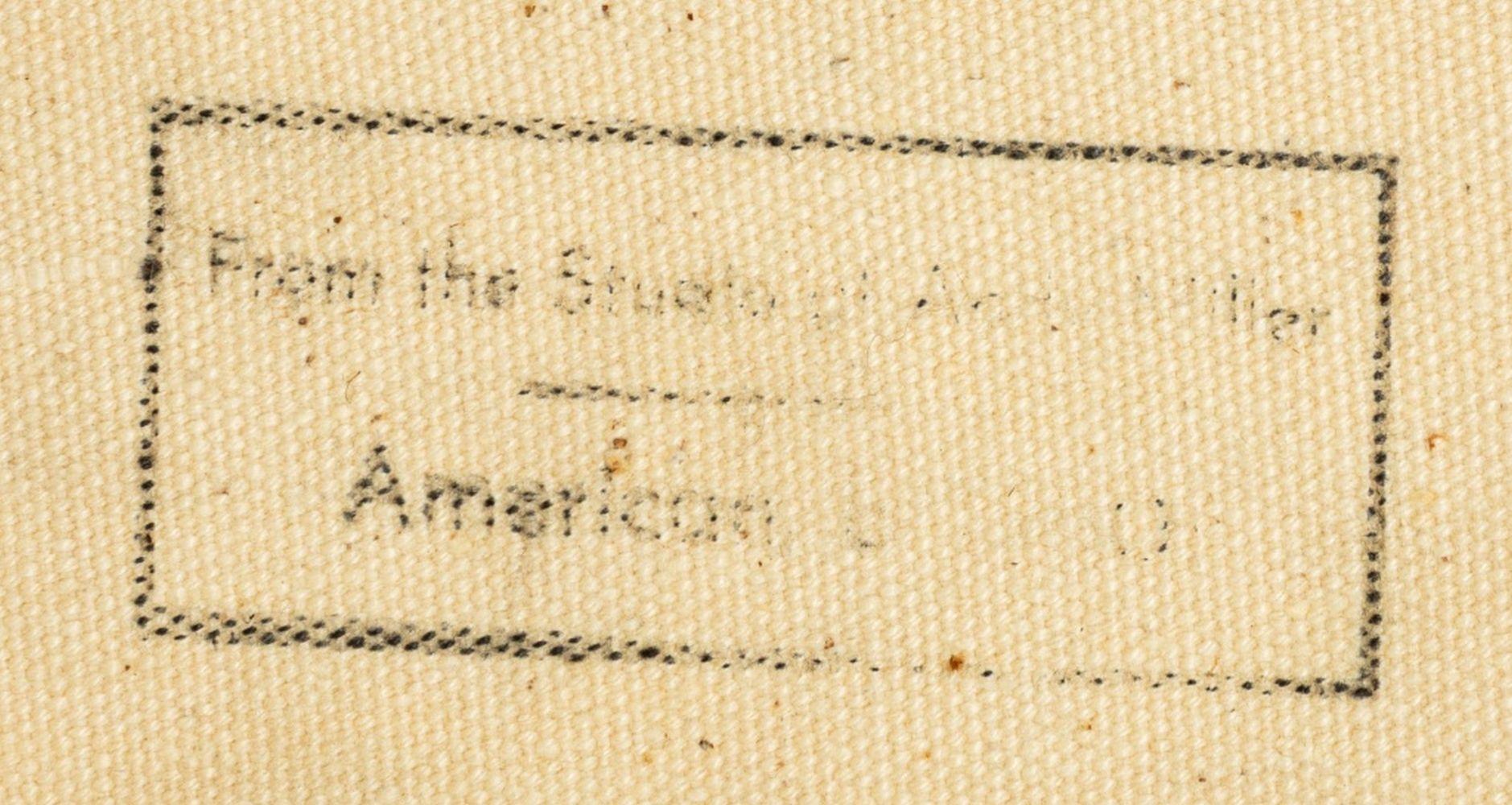 Andy Miller (Amerikaner, geb. 1950), Abstrakte Komposition, Öl auf Leinwand, 1988, pastose Details, kühles Rotbraun mit grünen Reflexen, verso datiert und mit Atelierstempel des Künstlers versehen, offenbar unsigniert, ungerahmt. 10,25