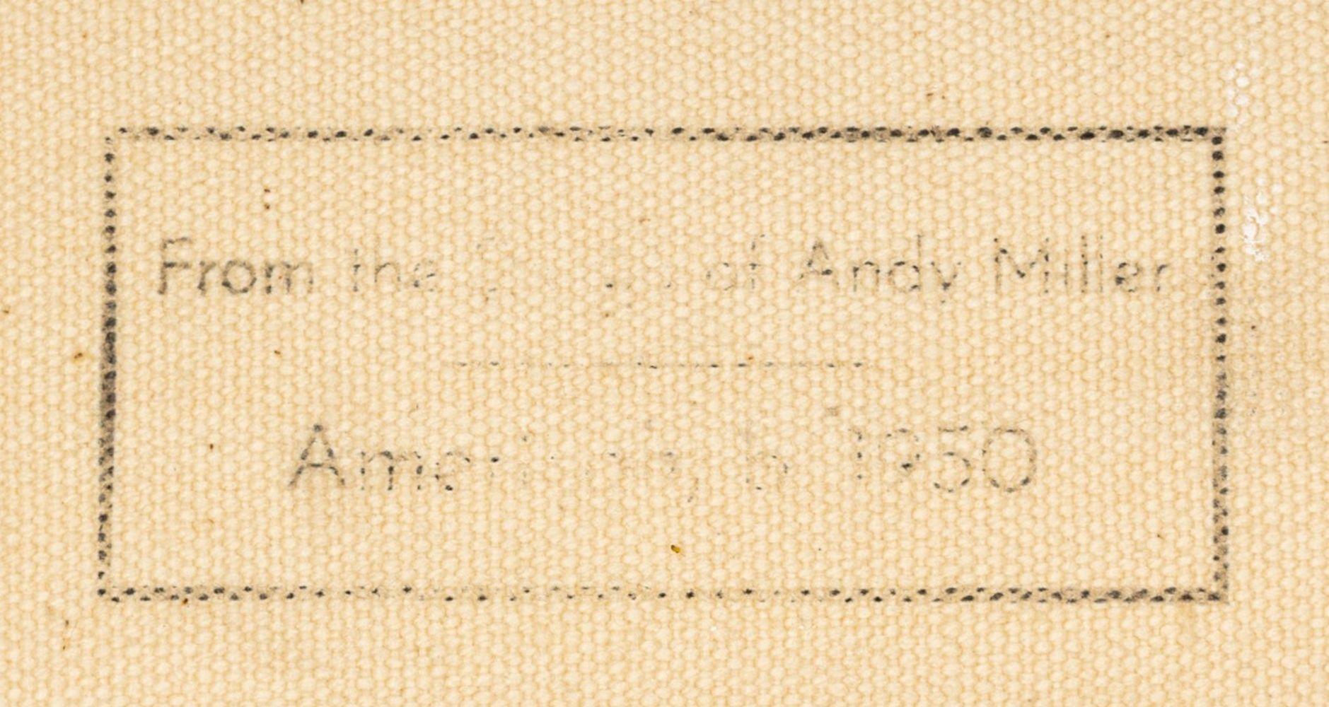Andy Miller (Amerikaner, geb. 1950), Abstrakte Komposition, Öl auf Leinwand, pastose Details, kühl kastanienbraun über grünbraun, unsigniert, verso Atelierstempel des Künstlers, ungerahmt. 9