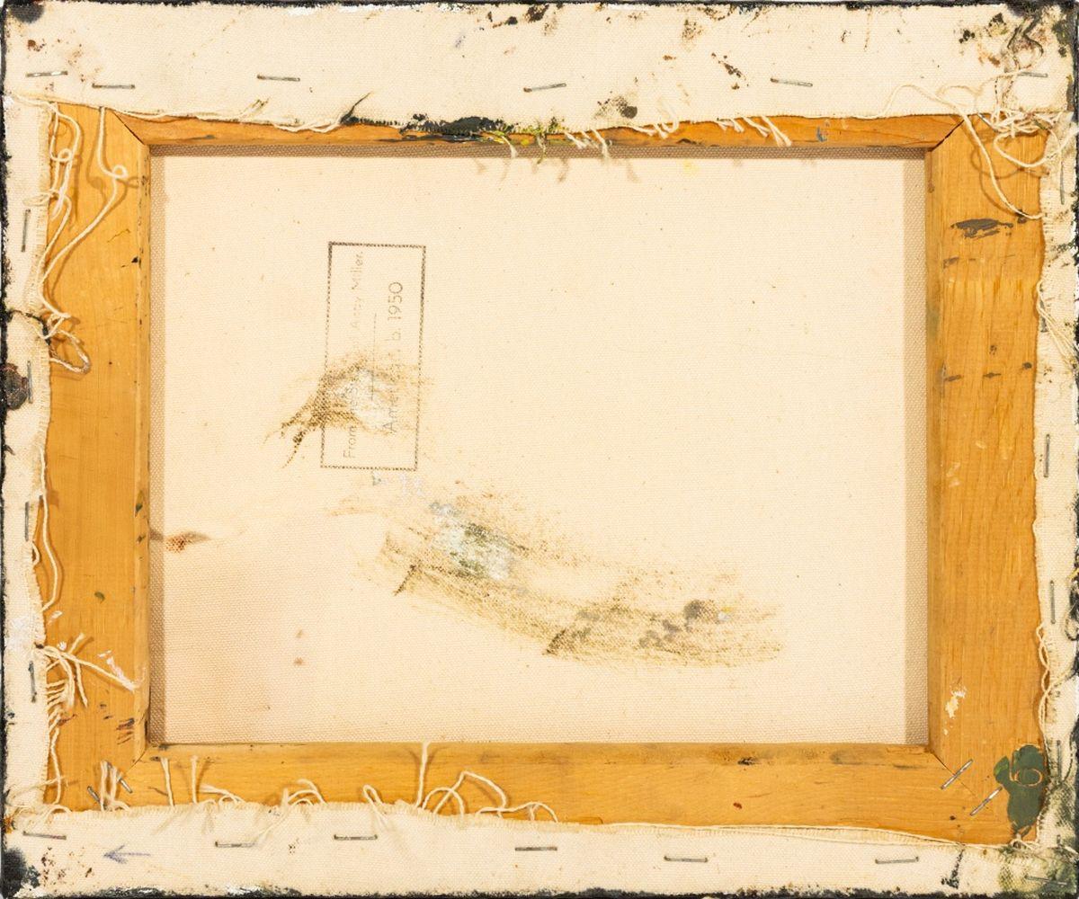 Andy Miller (Amerikaner, geb. 1950), Abstrakte Komposition, Öl auf Leinwand, pastose Details, warmes Braun mit navyfarbenen Tönen, unsigniert, verso Atelierstempel des Künstlers, ungerahmt. 10