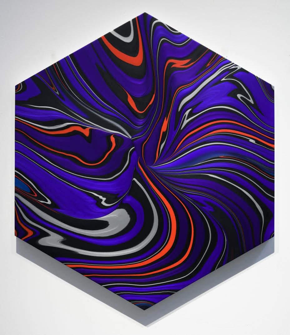 Andy Moses Abstract Painting - Geodynamics 1011