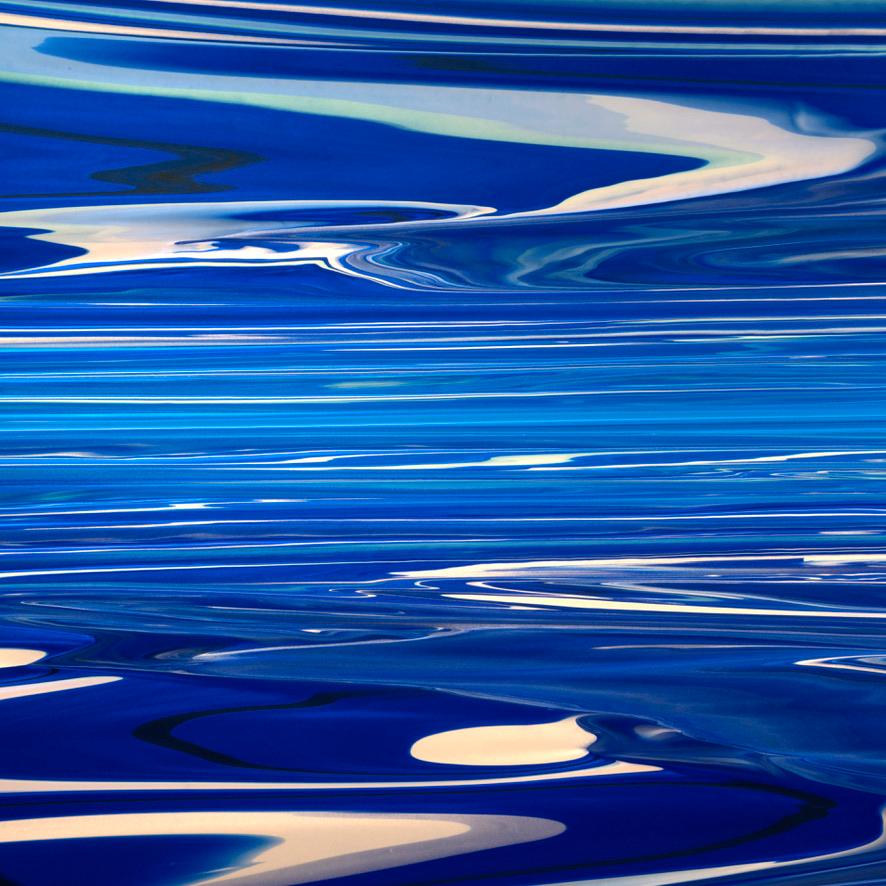 Geomorphology 1607 - Blue Abstract Painting by Andy Moses