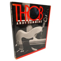 Vintage Andy Summers "Throb" 1983 Book Signed Autograph Police Photos Collectible