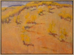Off Pass (Aspen groves, Fall, gold, yellow, orange, mountainside, moody sky)
