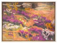 Off Trail (mountain wildflowers, desertscape, purple, gold, salmon, white)
