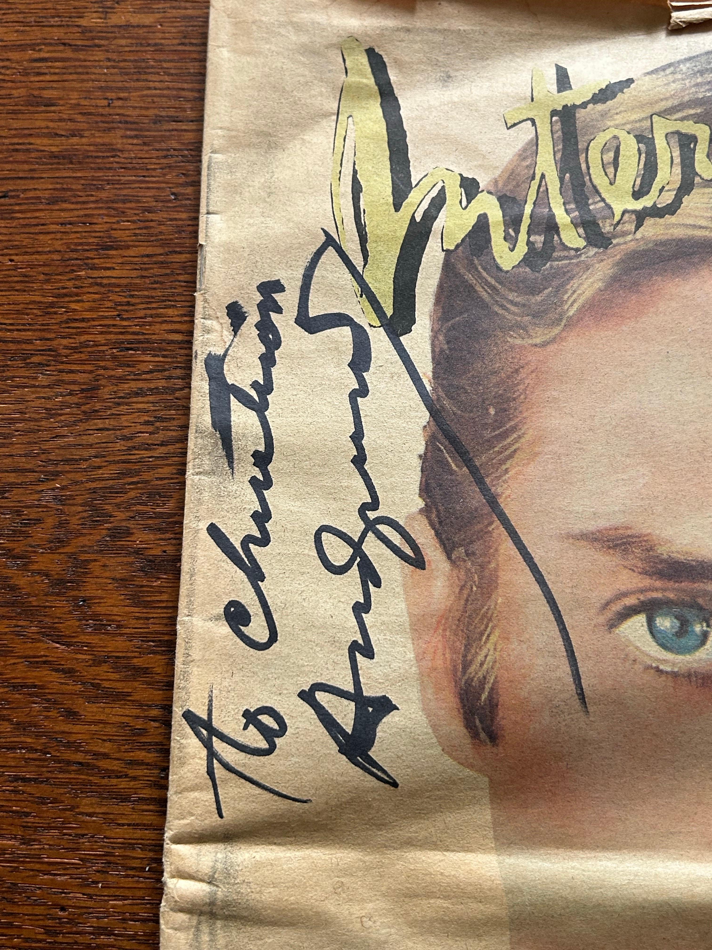 Andy Warhol (1928–1987) Interview Magazine, October 1978 — signed and inscribed. In Good Condition For Sale In Valby, 84