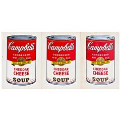 Andy Warhol 3 Campbell's-Suppendosen Ankündigungen Castelli-Whitney