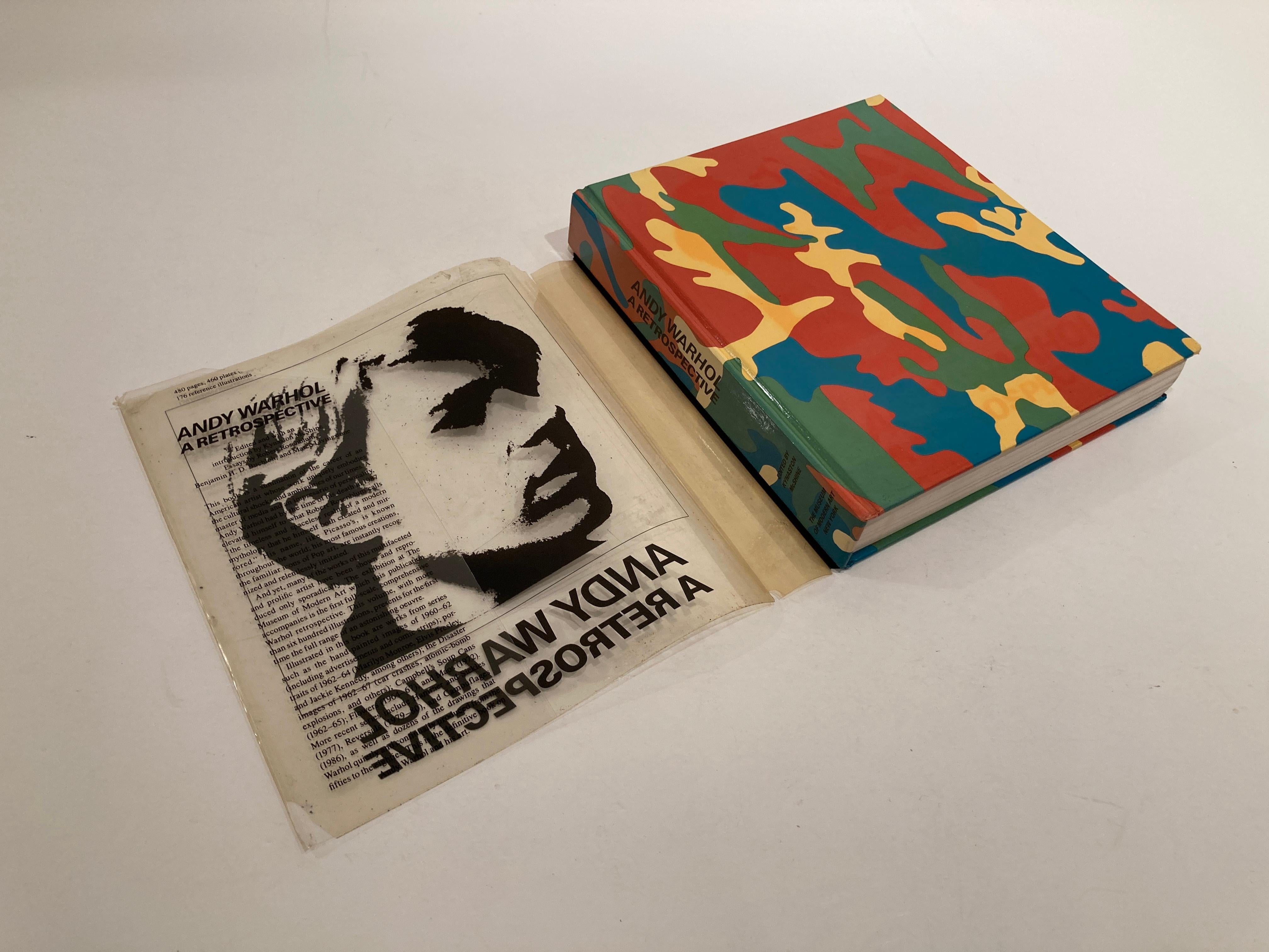 Papier Andy Warhol A Retrospective, livre de table basse à couverture rigide, 1989 en vente
